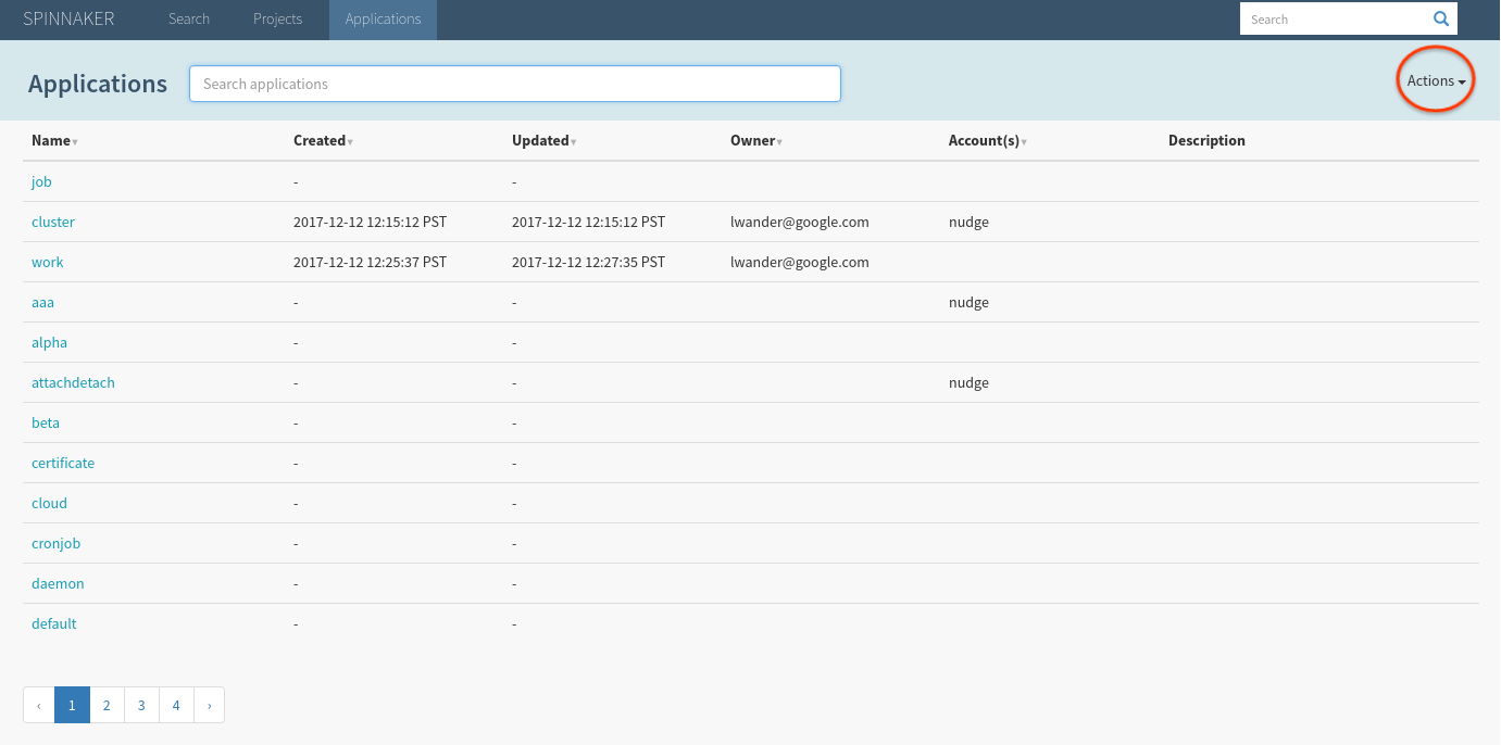 By default, Spinnaker indexes your entire cluster, which explains why the screen is prepopulated with unrelated infrastructure. This can be changed by omitting namespaces defined in kubernetes accounts documented here .