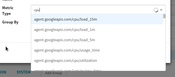 List of available metrics