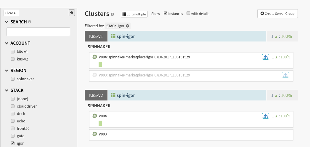 A V1 and V2 provider surfacing the same infrastructure