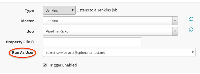 run as user from pipeline config in UI